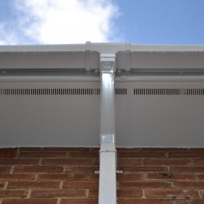 White Fascia, Soffits and Guttering