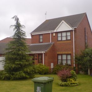 White Fascia, Soffits and Guttering