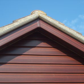 Rosewood Gable End With Cladding, Soffits & Fascias