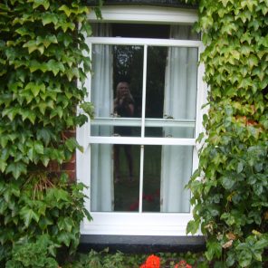 Double glazed uPVC sash window