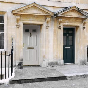 Composite double glazed front doors