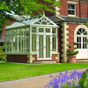 uPVC conservatory glass extension