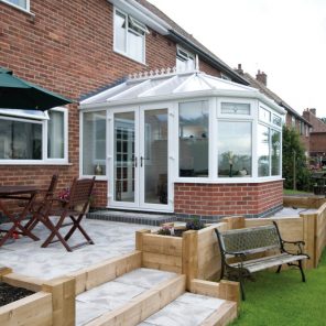 White uPVC Victorian conservatory