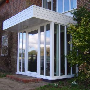 double glazed porch entrance