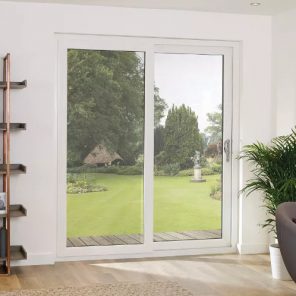 uPVC doors - white double glazed patio