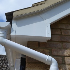 White Fascia boards and Soffits 