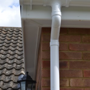 White uPVC Guttering and White uPVC Downpipes